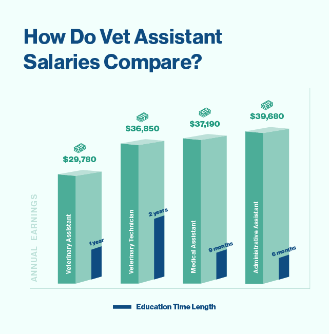 Your Veterinary Assistant Career Guide Salary Job Duties   Pf Veterinary Assistant Career Guide Body Blog Image 01 Bar Graph 