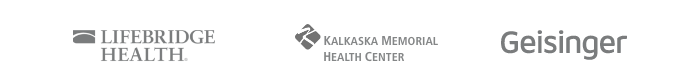 Lifebridge, Kalkaska & Geisinger logos.